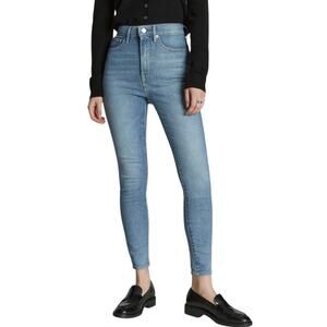 Everlane The Way High Skinny Jeans Medium Wash Blue Organic Cotton Ankle Crop 26